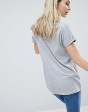 New Look T-shirt Flocked Heart Short Sleeve